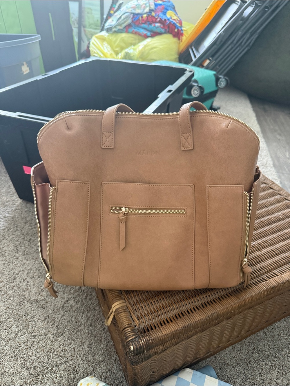 Maedn diaper tote - Camel